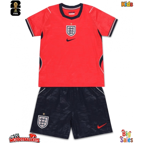 England Marc Guehi #6 Replica Away Stadium Kit for Kids World Cup 2026 Short Sleeve (+ pants)